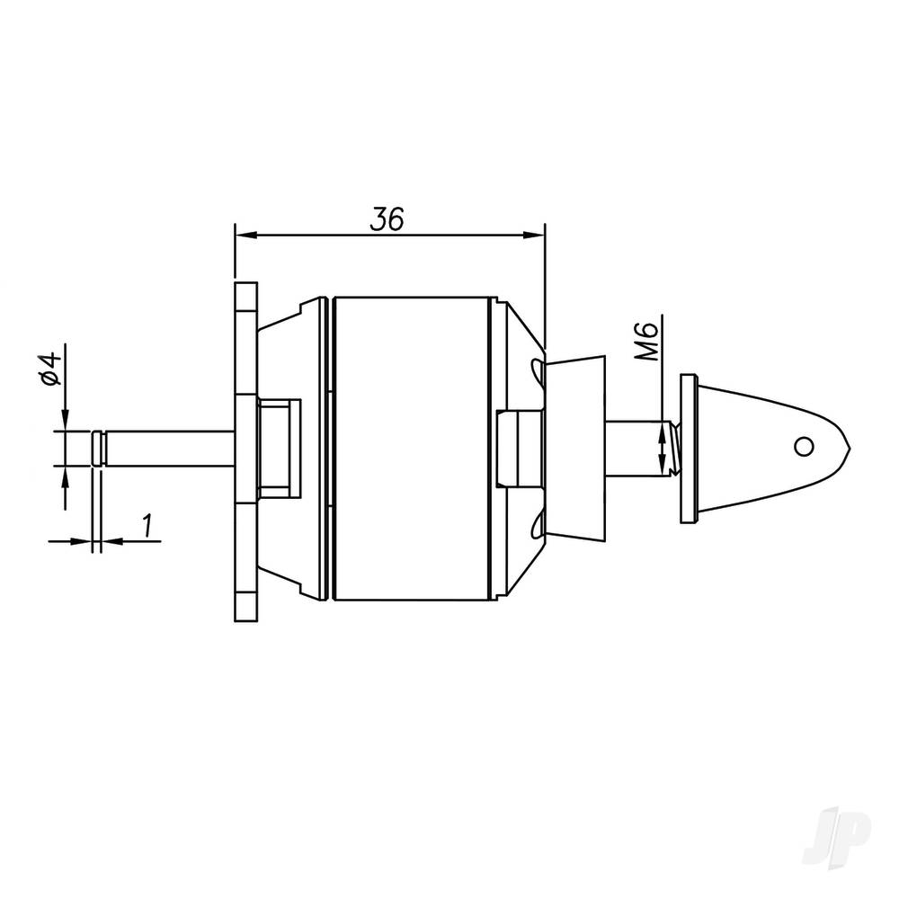 Radient Brushless Motor 3536 1300KV (2-4S)-3