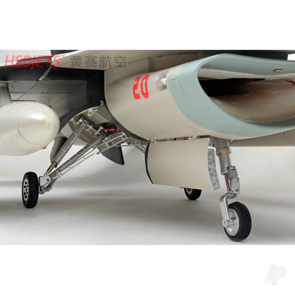F-16 6kg Turbine Foam Jet, Alaska Snow Camo (PNP, no turbine)-9