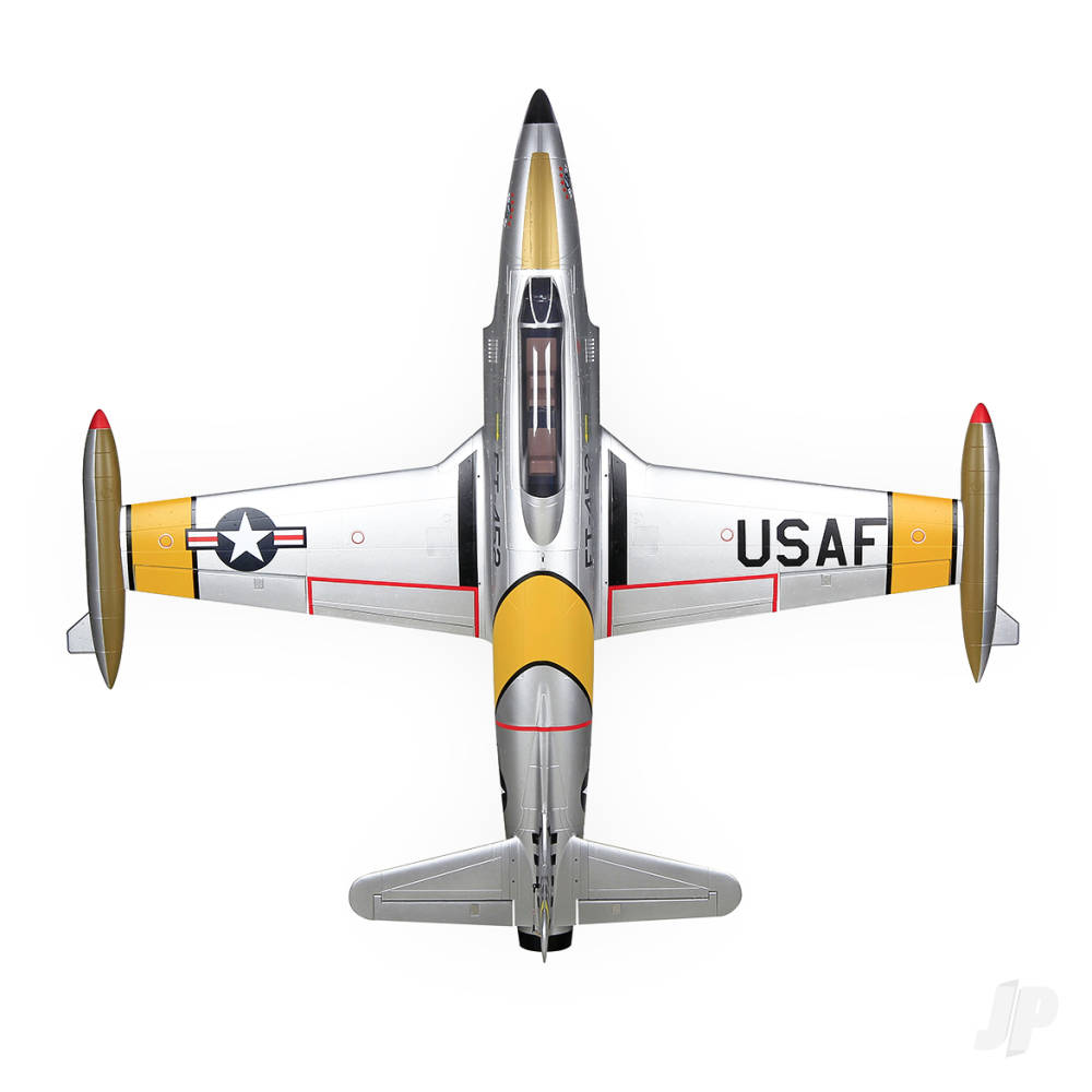 T-33 8kg Turbine Foam Jet, Yellow Ribbon (PNP, no turbine) XT60-2
