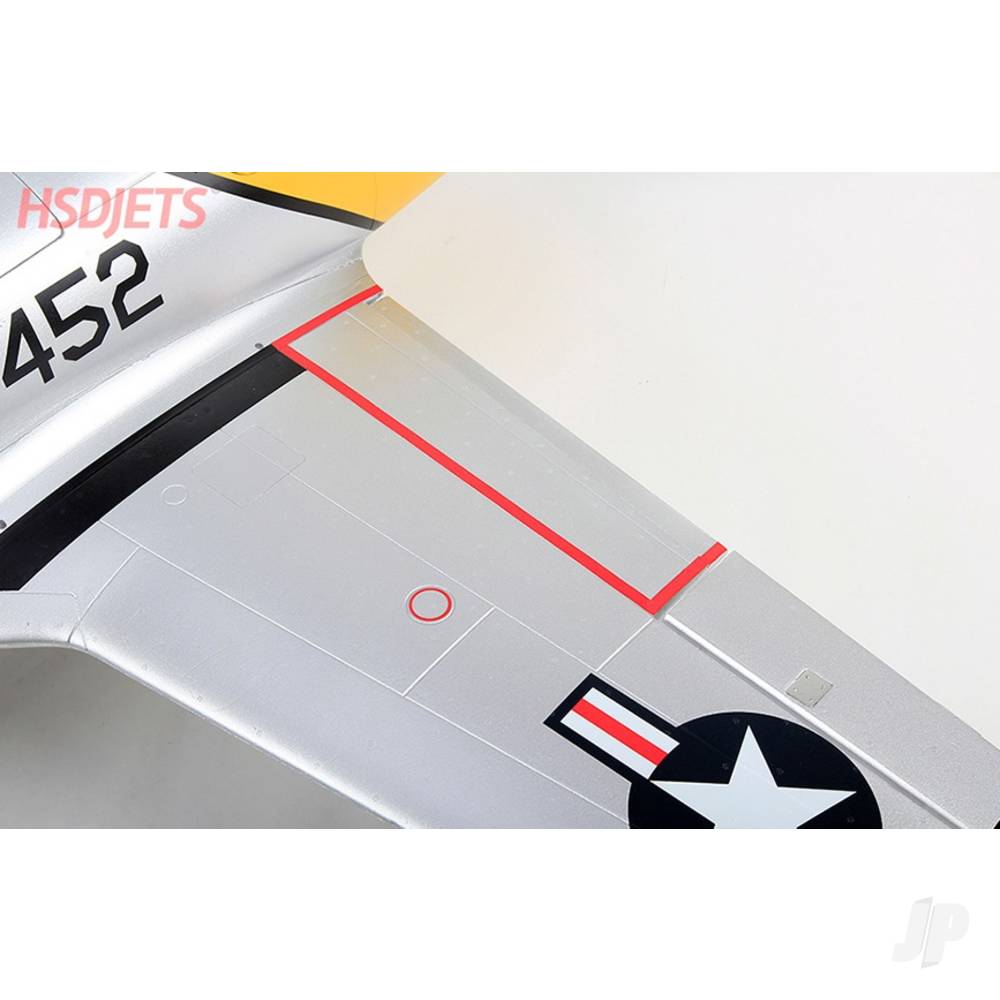 T-33 8kg Turbine Foam Jet, Yellow Ribbon (PNP, no turbine) XT60-6