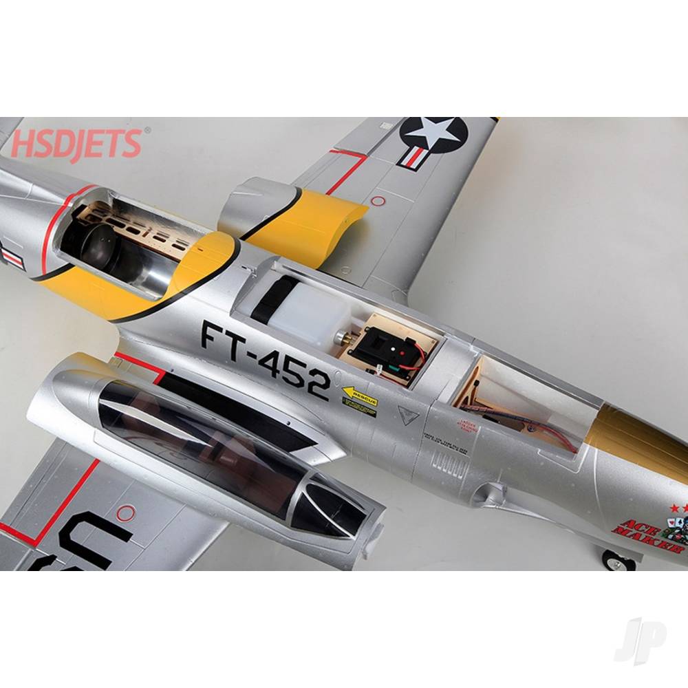 T-33 8kg Turbine Foam Jet, Yellow Ribbon (PNP, no turbine) XT60-10