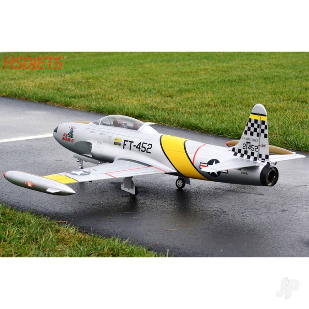 T-33 8kg Turbine Foam Jet, Yellow Ribbon (PNP, no turbine) XT60-12