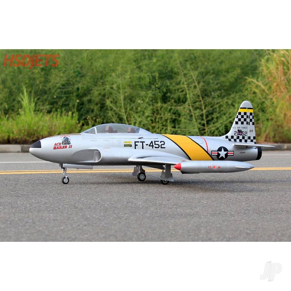 T-33 8kg Turbine Foam Jet, Yellow Ribbon (PNP, no turbine) XT60-13