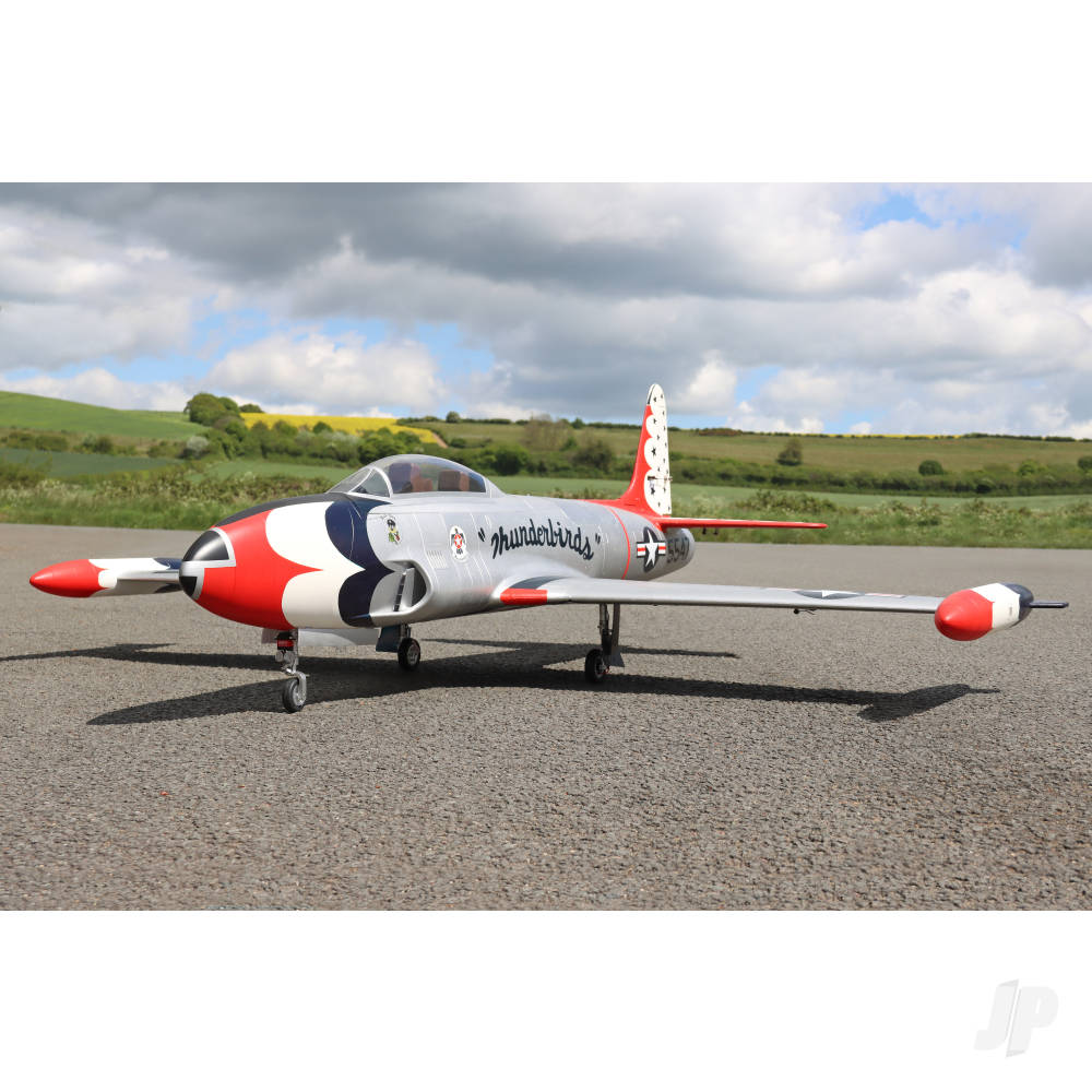 T-33 8kg Turbine Foam Jet, Thunderbirds (PNP, no turbine) XT60-12