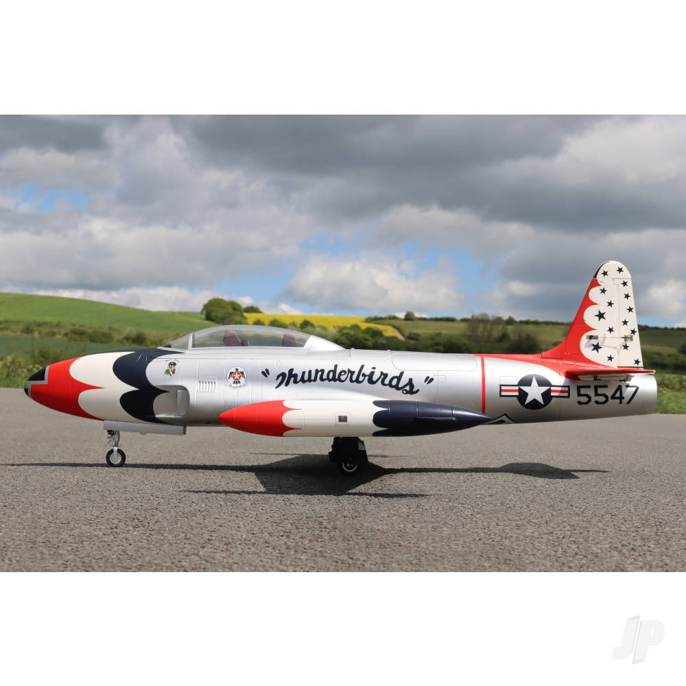 T-33 8kg Turbine Foam Jet, Thunderbirds (PNP, no turbine) XT60-15