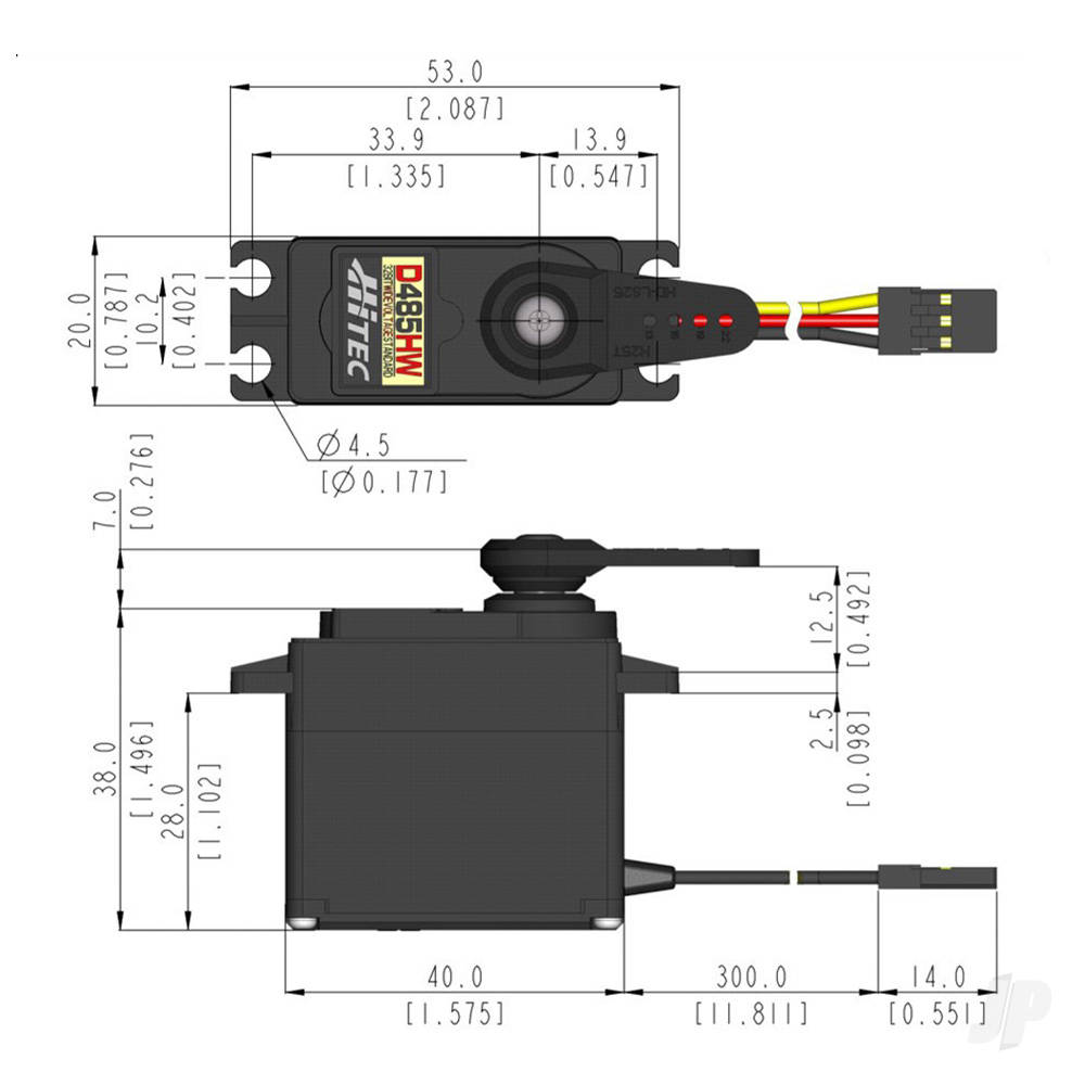 D485HW Standard Digital Cored Servo 45g 7.5kg/0.15s 4.8V - 7.4V-3