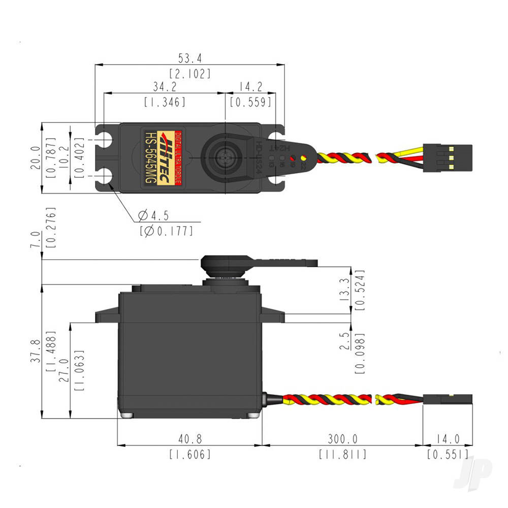 Hitec HS-5645MG Standard Digital Cored Servo 60g 12.1kg/0.18s 4.8V - 6.0V-7