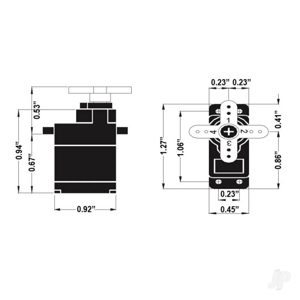 Hitec HS-5065MG Ultra Micro Digital Cored Servo 11.9g 2.2kg/0.11s 4.8V - 6.0V-8