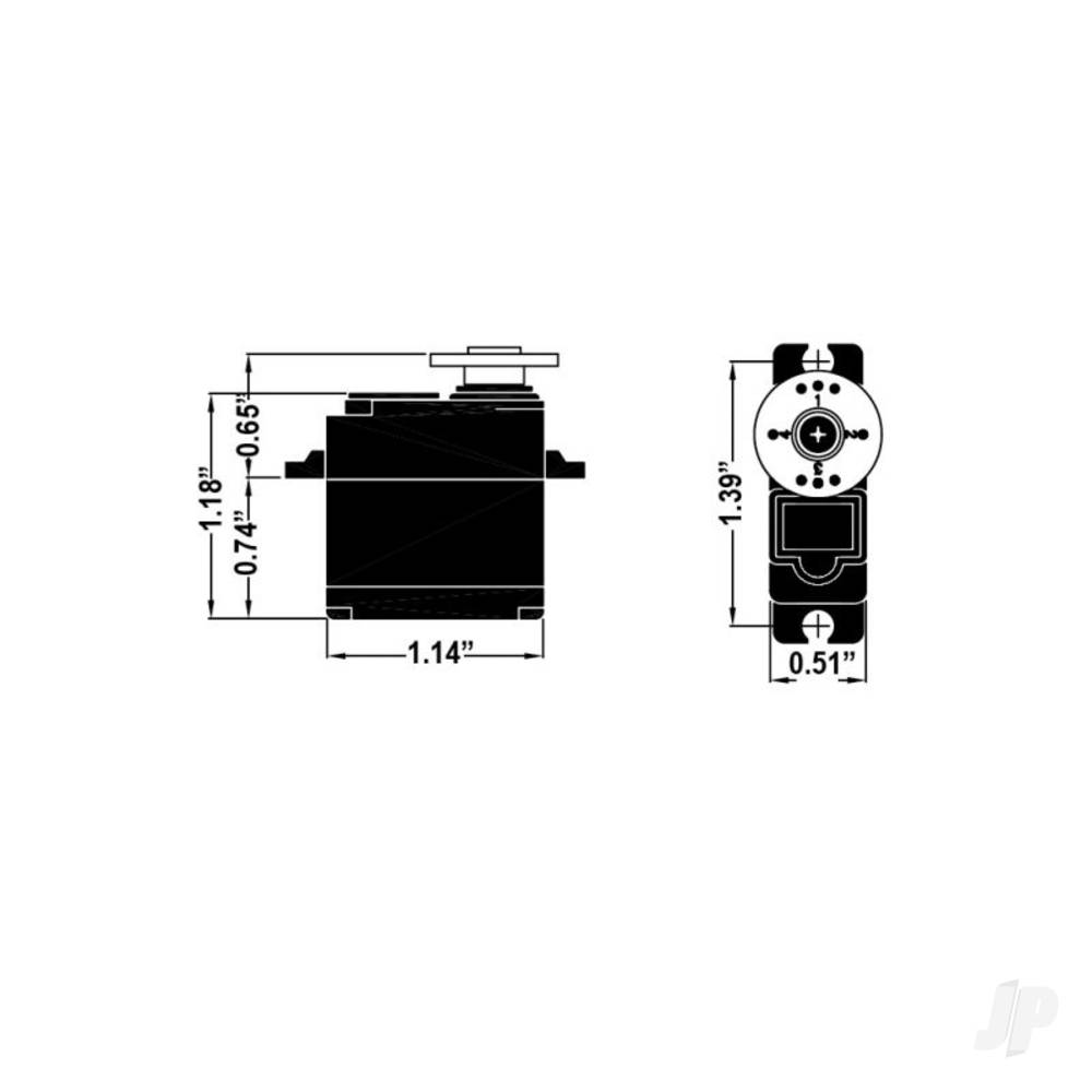 Hitec HS-5085MG Micro Digital Cored Servo 21.9g 4.3kg/0.13s 4.8V - 6.0V-8