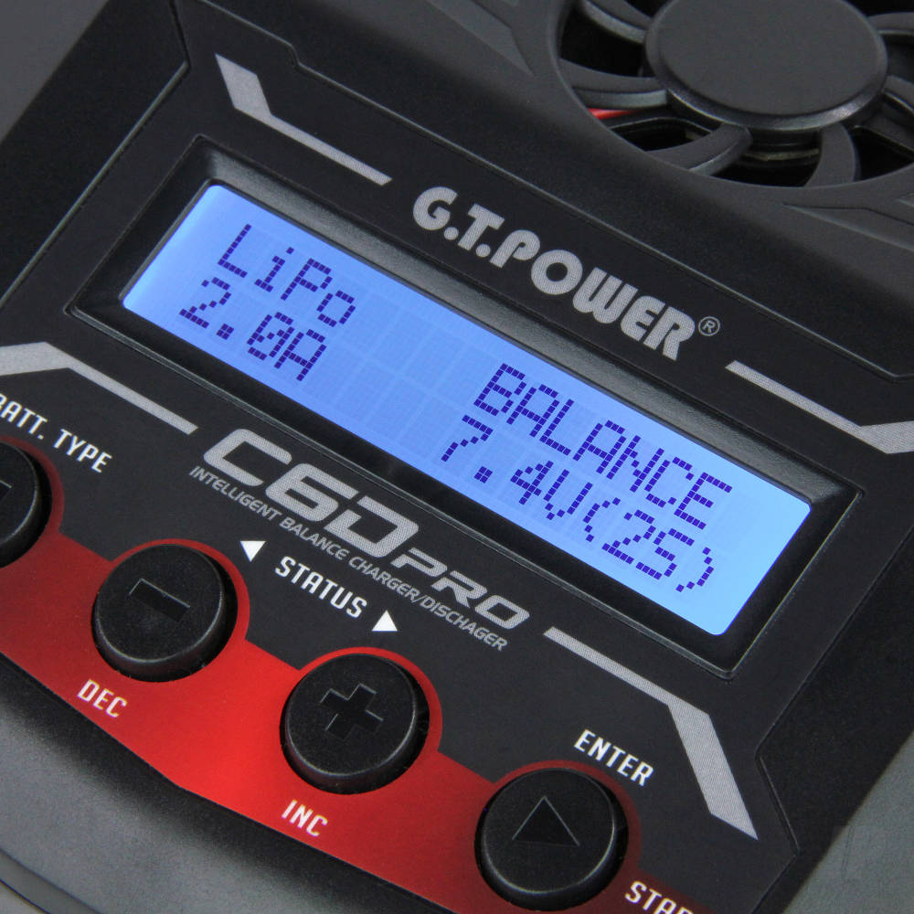 GT Power C6D Pro 100W AC/DC 12A Inteligent Charger (UK)-7