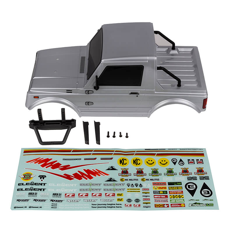 element-rc-enduro12-bushido-body-set-silver