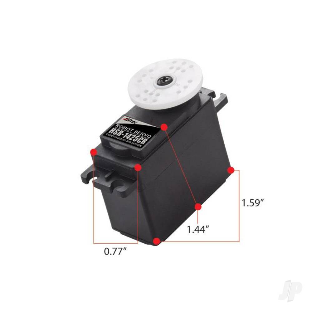 Hitec HSR-1425CR Standard Analogue Cored Servo 41.7g 3.4kg/0.87s 4.8V - 6.0V-3