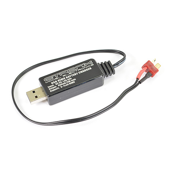 Etronix Usb Charger 600ma/5w For 7.2v Battery - Deans