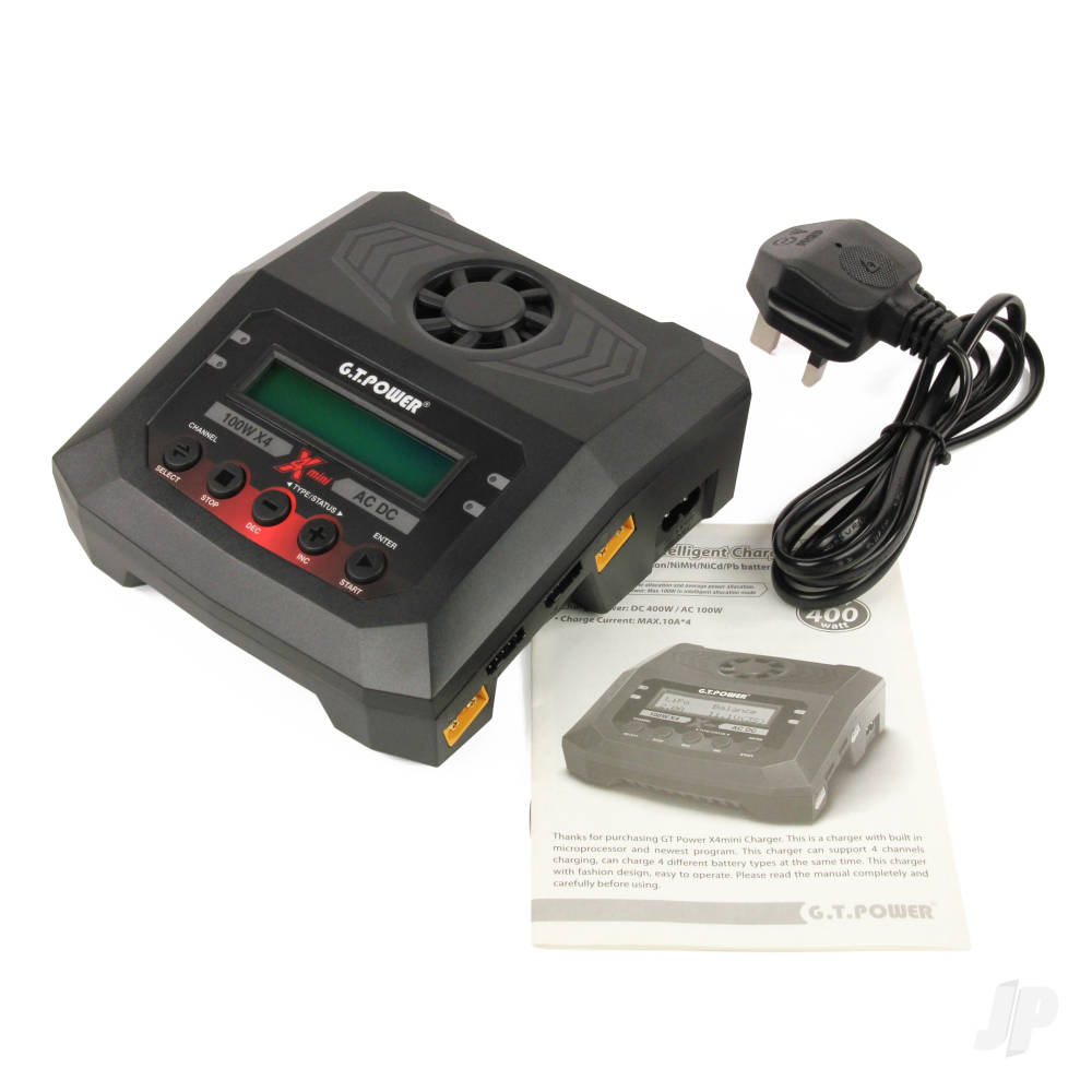 GT Power X4 Mini Charger 100W AC / 100W x4 DC (UK)-5