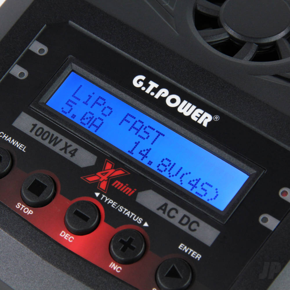 GT Power X4 Mini Charger 100W AC / 100W x4 DC (UK)-6