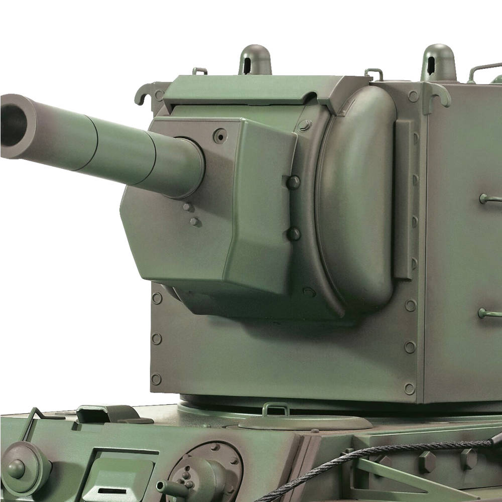 Henglong 1:16 Soviet KV-2 with Infrared Battle System (2.4GHz + Shooter + Smoke + Sound)-5