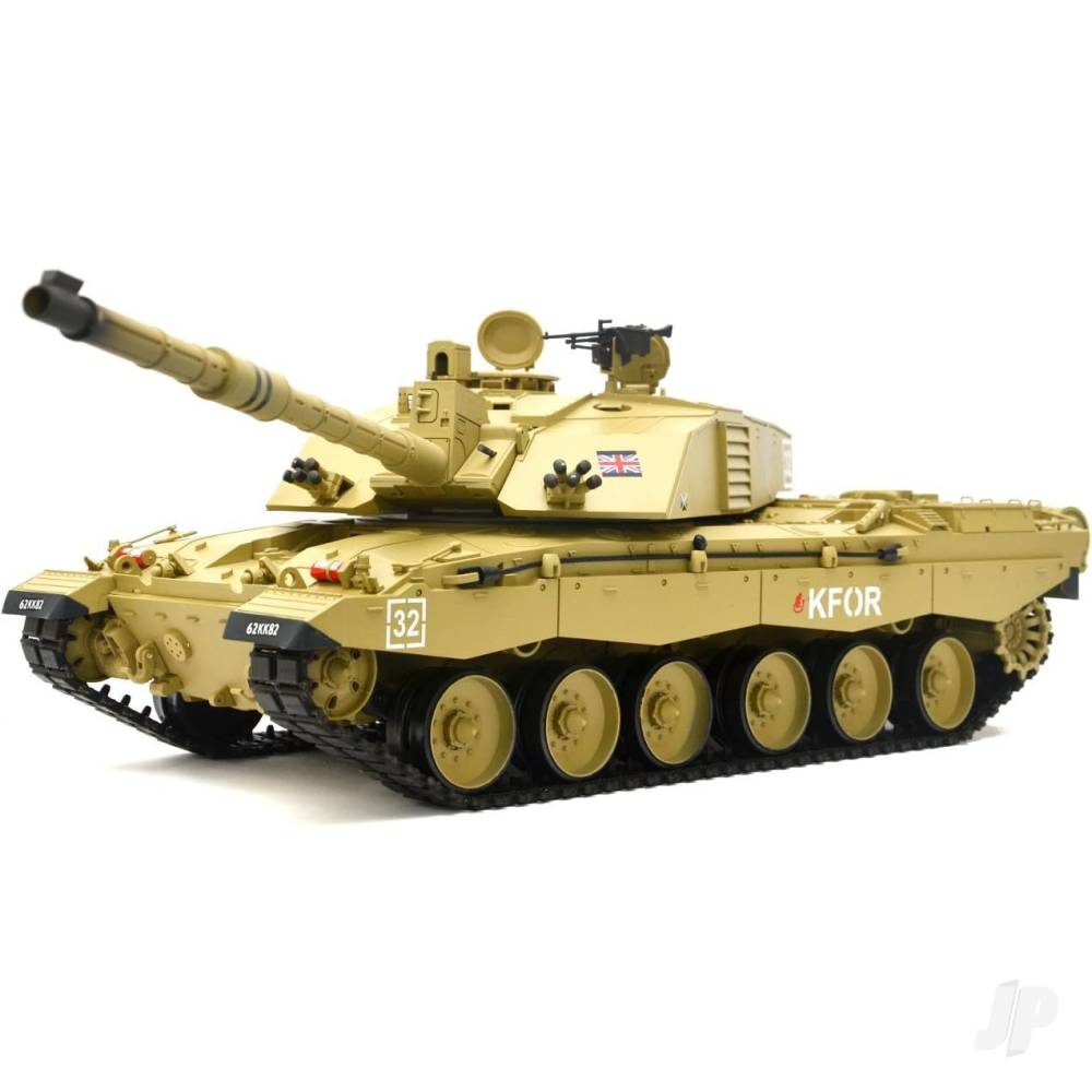 1:16 US British Challenger 2 with Infrared Battle System (2.4GHz + Shooter + Smoke + Sound)-4