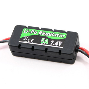 Etronix Li-po Regulator 7.4v 5a W/casing 20x14x49mm