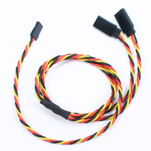 Etronix 60cm 22awg Jr Twisted Y Extension Wire