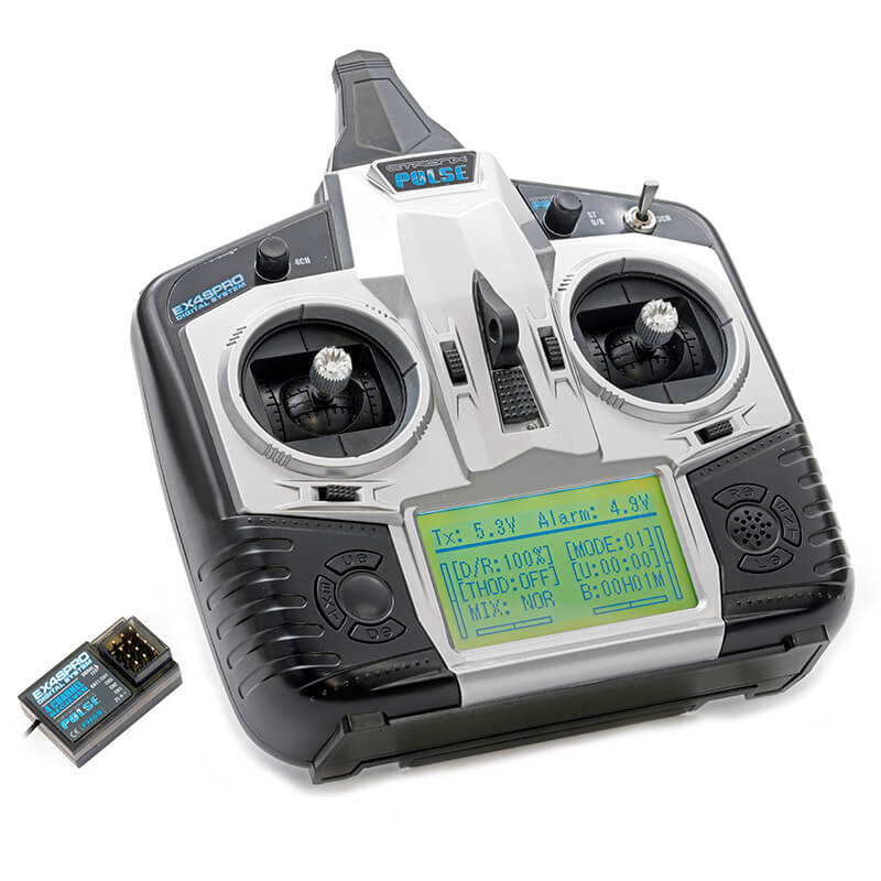Etronix Pulse Ex4gpro 4ch 2.4ghz Fhss Stick Radio System