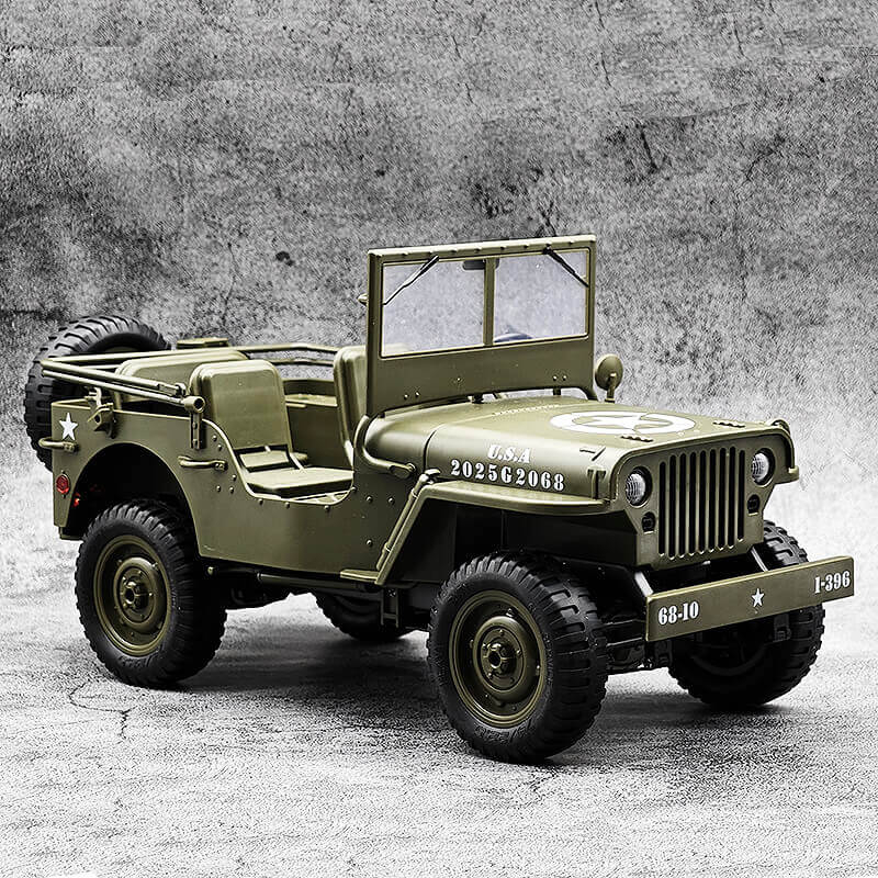 E-zee Rc 1/10 4wd Rc Willys Jeep With Led Lights
