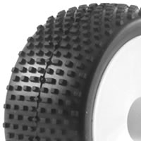 Fastrax 1/10th Mounted Buggy Tyres Lp 'block' Rear
