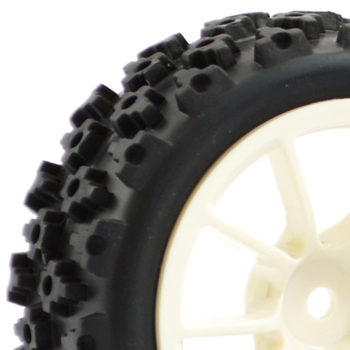 Fastrax 1/10 Street/rally Tyre 10sp White Wheel