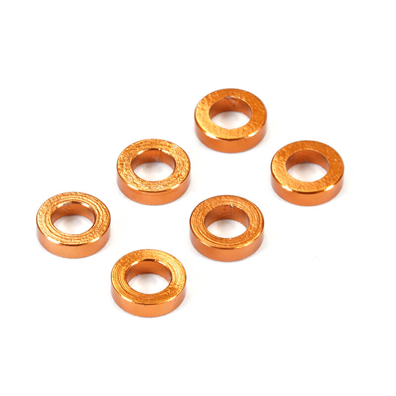 Fastrax M3 Flat Washer Gold 1.5mm (6)