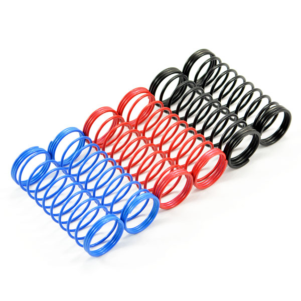 Fastrax 1/10th 85mm Spring Set Soft/blue,med/red,hard/black