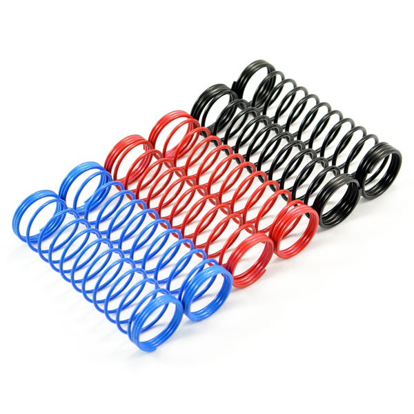 Fastrax 1/10th 95mm Spring Set Soft/blue,med/red,hard/black