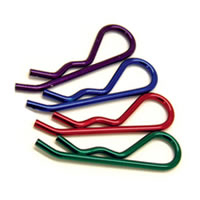 Fastrax 1/8th/1/5th/transponder Body Clips Metallic Red (6)