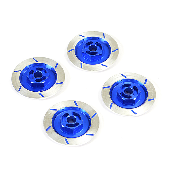 Fastrax Aluminium Disc Brake W/wheel Hex (4pc) - Blue