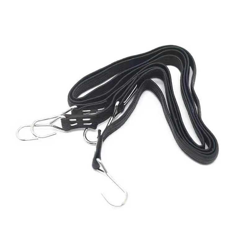 Fastrax Luggage Bungee Strap 2pc W/hooks 400mm - Black