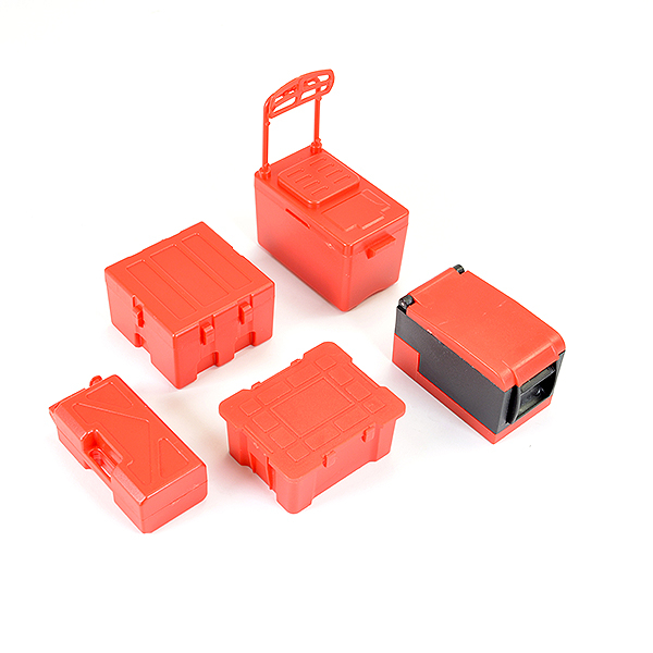 Fastrax Scale 5pc Tool & Cooler Case Set - Red