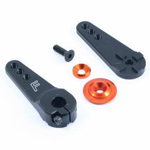 Fastrax 15t Jumbo Black Alum 3-in-1 Servo Horn (sav/mul/hi)