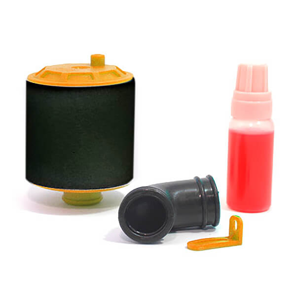 Fastrax 1/10th Air Filter Re-buildable - Orange