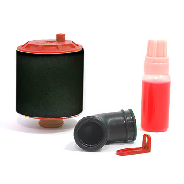 Fastrax 1/10th Air Filter Re-buildable - Red