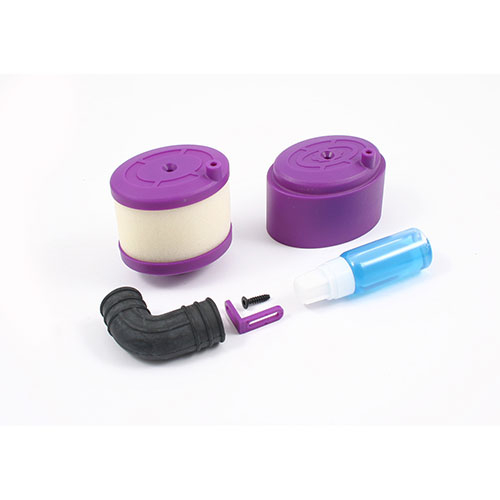 Fastrax Waterproof Air Filter 1/8th W/air Filter Oil - Purple