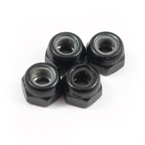 Fastrax M3 Black Locknuts (4pcs)