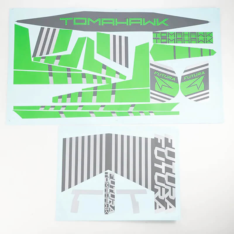 Fms 64mm Futura Sticker - Green