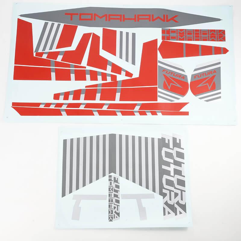 Fms 64mm Futura Sticker - Red