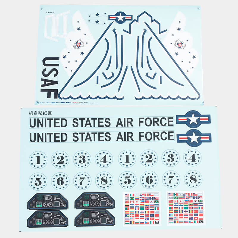 Fms 64mm F-16 Decal Sheet - Blue Angels