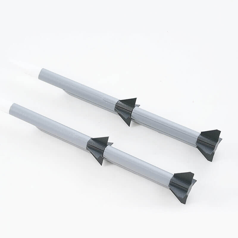 Fms 64mm F-16 Missile Set3 (left & Right) - Grey
