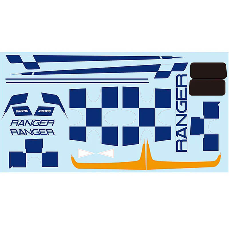 Fms Ranger V2 Decal Sheet - Yellow