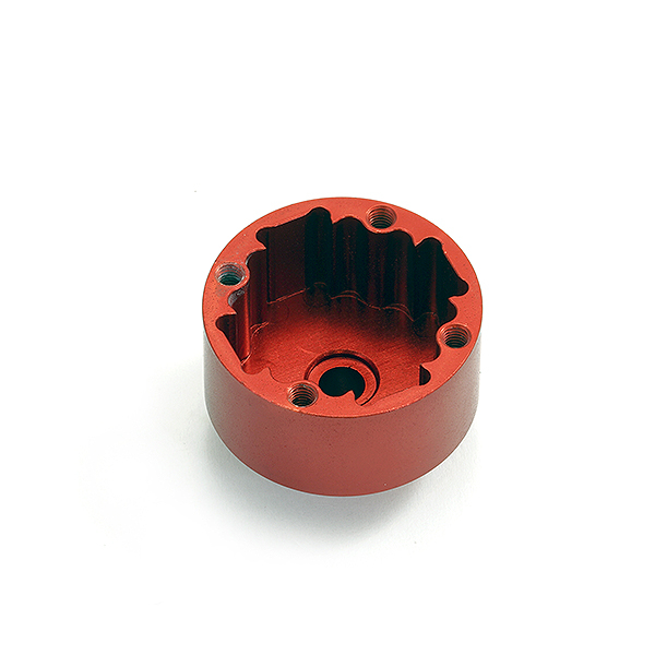 Fastrax Arrma Alu Diff Housing For 1/8 Kraton 6s - Red