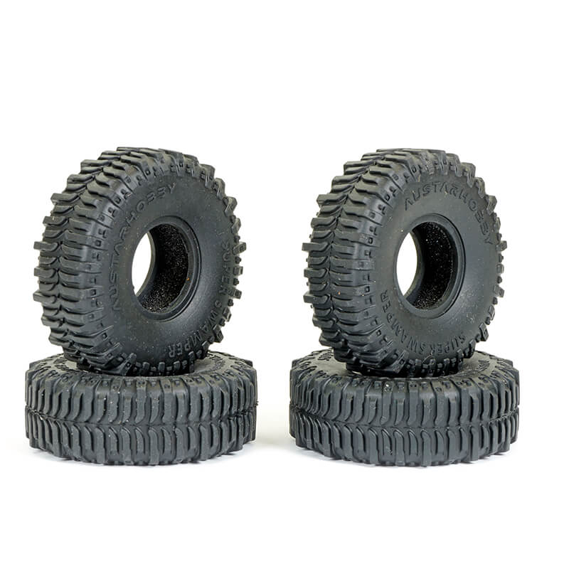 Fastrax Trx-4m Super Swamper Tyre & Foam Set (4pc) 60x21mm
