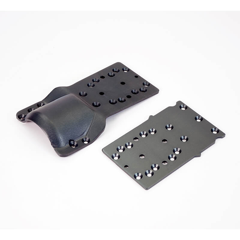 Ftx Crossbow Front And Rear Lower Metal Chassis Plates
