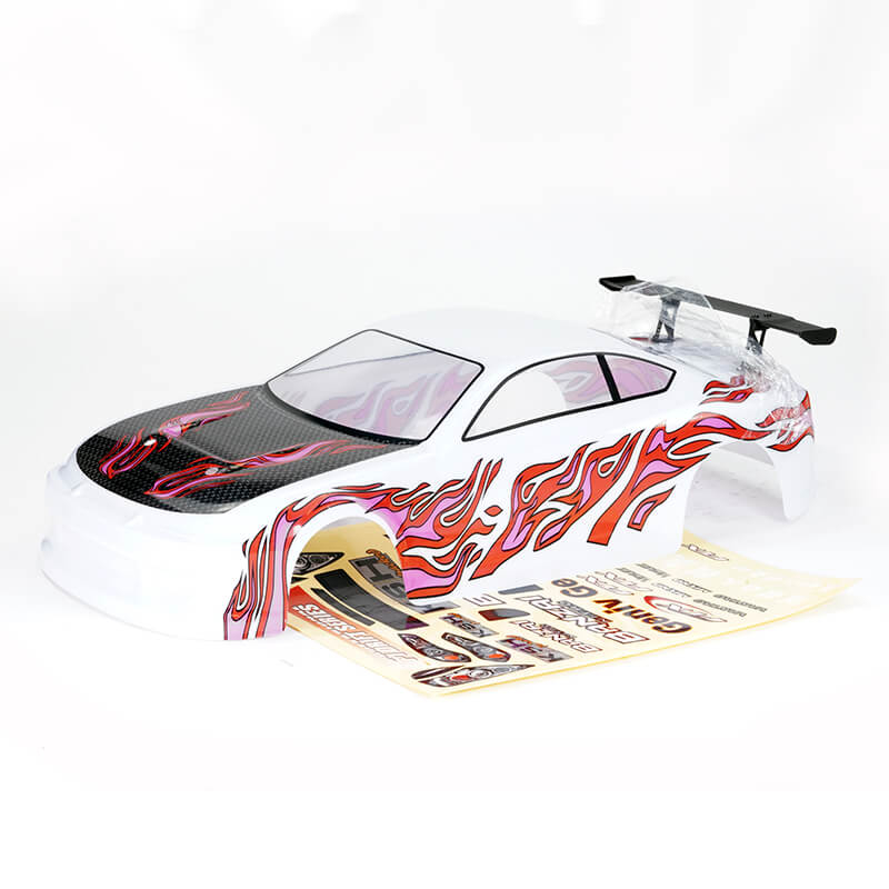 Ftx Banzai Pre-painted Body Shell W/decals & Wing - White