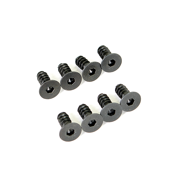 Ftx Zorro Flat Head Hex Screw M4x10mm Self Tapping (6pc)