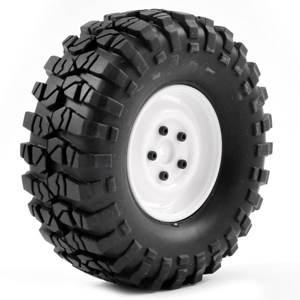 Ftx Outback Pre-mounted Steel Look Lug/tyre (2) - White